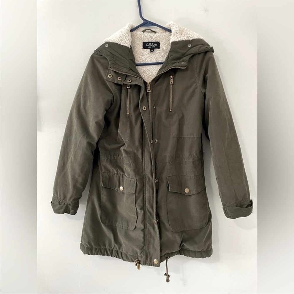 CoffeeShop Warm Hoodie Jacket Size S